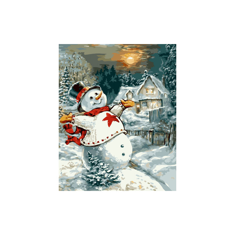 Painting Bonhomme de neige
