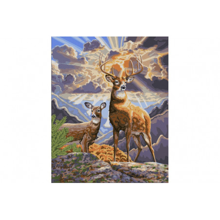 Painting Cerf du nord