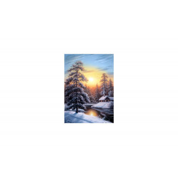 Kit Diamond painting Winter sunrise