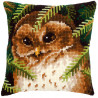 Kit coussin au point de croix Hibou