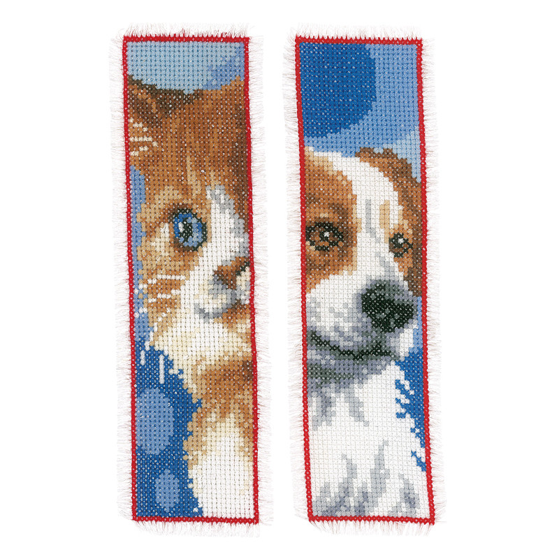 Kit marque-page Chat & chien lot de 2