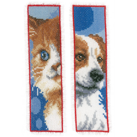 Kit marque-page Chat & chien lot de 2