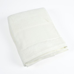 Serviette de bain blanc cassé