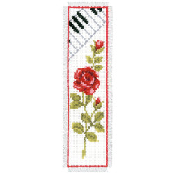 Kit marque-page Rose avec clavier piano