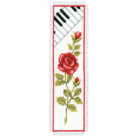 Kit marque-page Rose avec clavier piano