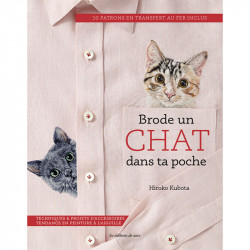 Livre  Brode un chat dans ta poche