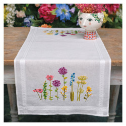 Kit chemin de table Fleurs de printemps