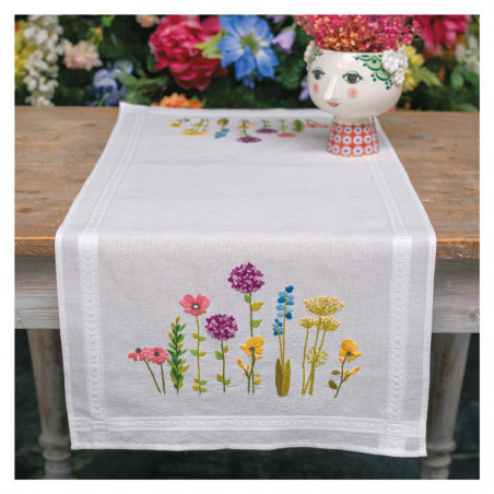 Kit chemin de table Fleurs de printemps
