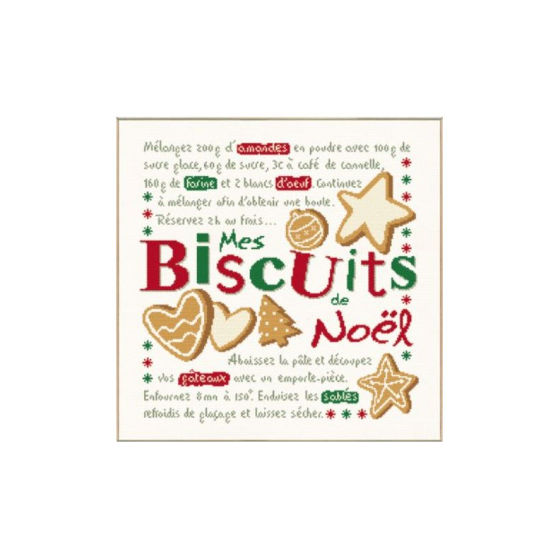 Fiche de Lili points  Biscuits de Noël