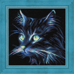 Diamond Painting Neon cat