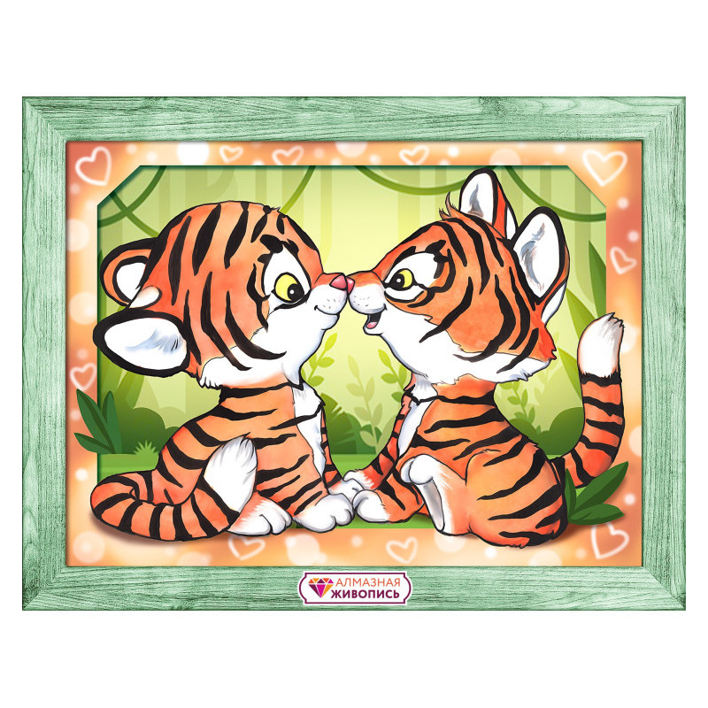 Diamond Painting  2 tigres