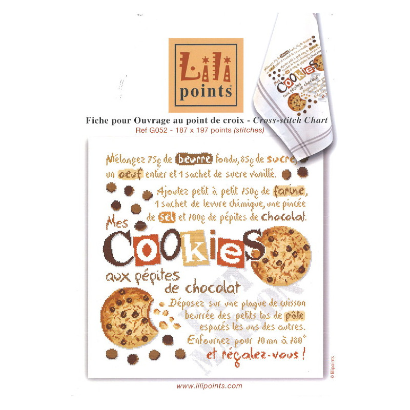 Fiche de Lili points Cookies