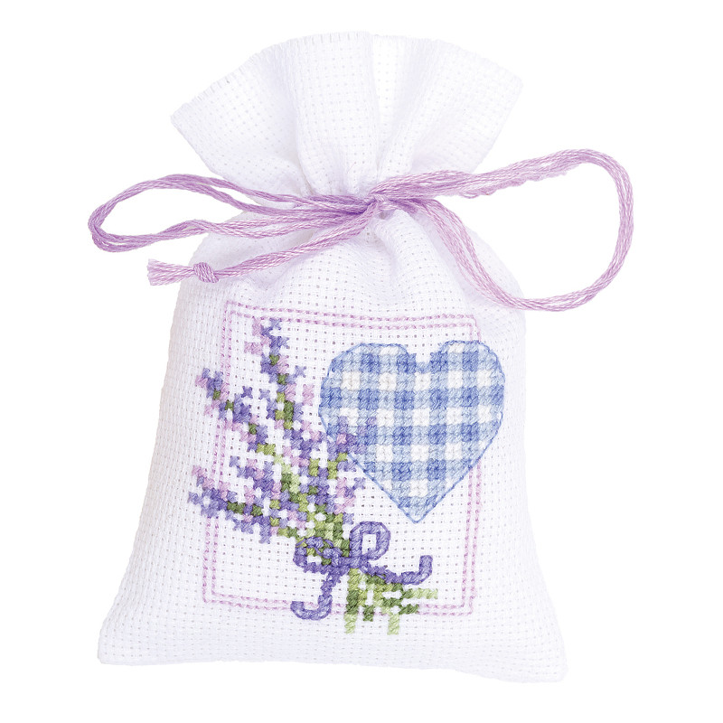 Kit sachet Brins de lavande avec coeur