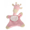 Doudou girafe rose