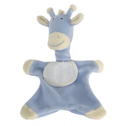 Doudou girafe bleue