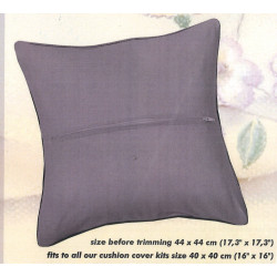 Dos de coussin en coton GRIS