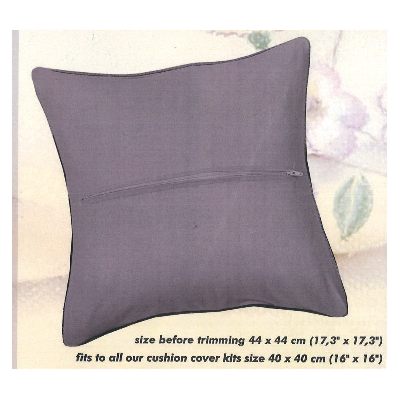 Dos de coussin en coton GRIS