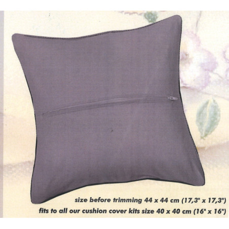 Dos de coussin en coton GRIS