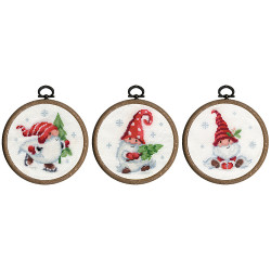 Kit miniature Gnomes de Noël lot de 3