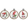 Kit miniature Gnomes de Noël lot de 3