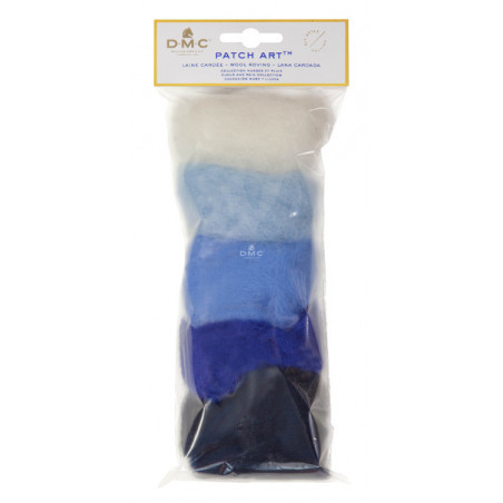 Laine de feutrage Patch art bleu