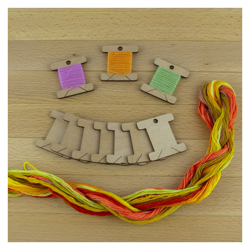Bobines en bois  20 pcs