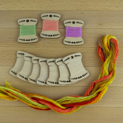 Bobines en bois  20 pcs