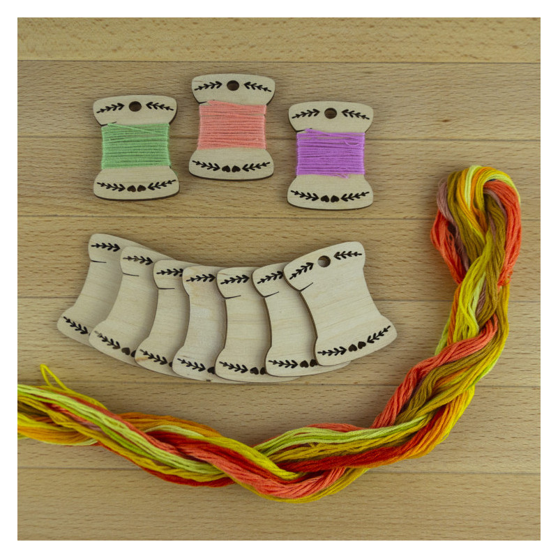 Bobines en bois  20 pcs