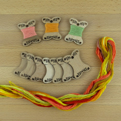 Bobines en bois  20 pcs