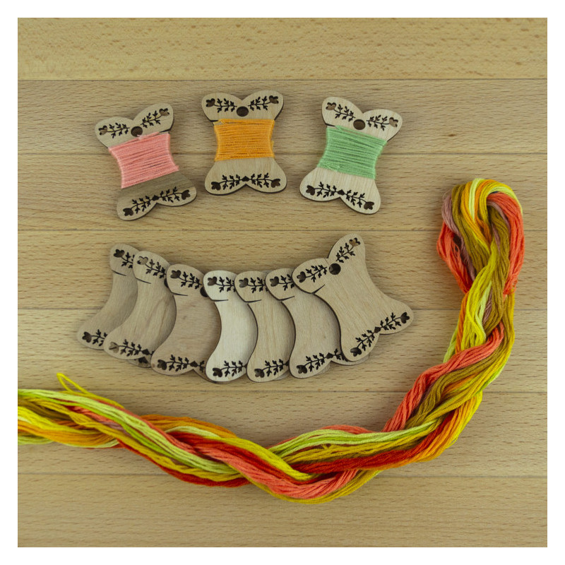 Bobines en bois  20 pcs