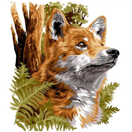 Canevas imprimé Loup