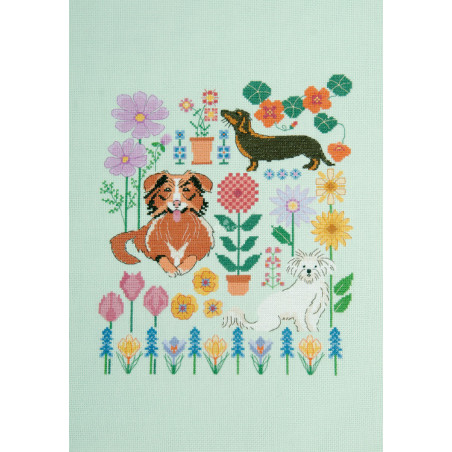 Kit Chiens dans le jardin