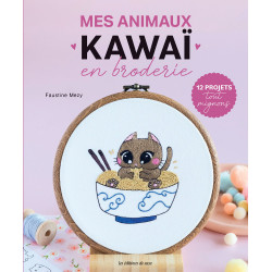 Mes animaux kawai en broderie