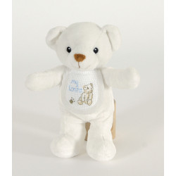Doudou ours blanc