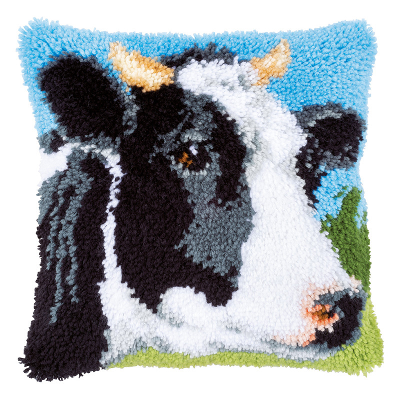 Kit coussin au point noué Vache