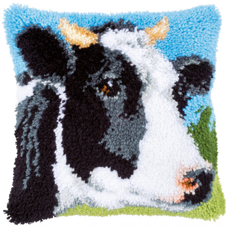 Kit coussin au point noué Vache