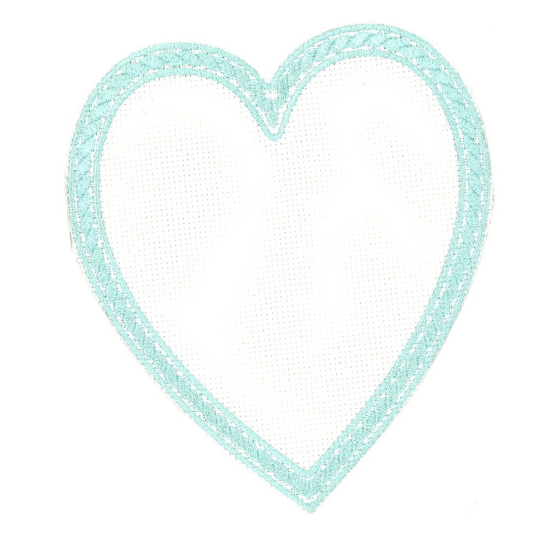 Applique coeur vert