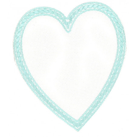 Applique coeur vert